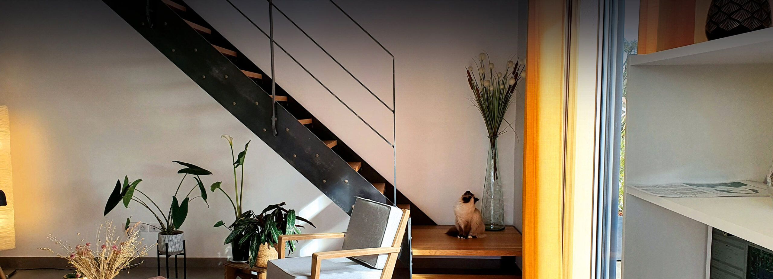 Réalisation d'un escalier bois et métal par METALPART