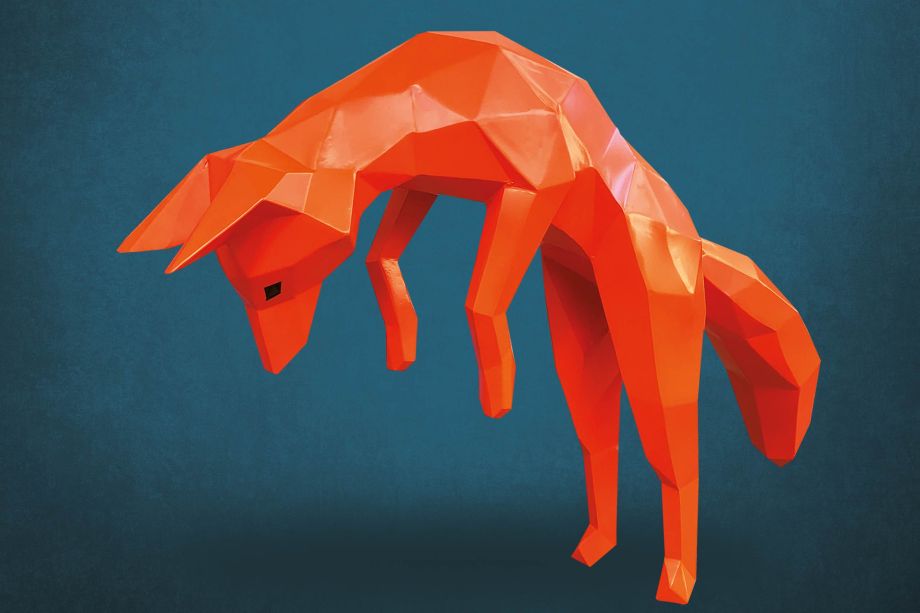 Sculpture d'un renard en 3 dimensions par Hilep²